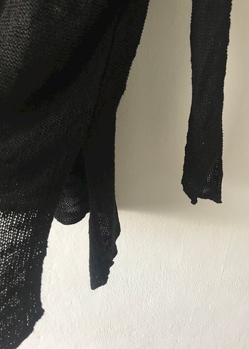 Siyah Zara asimetrik Kadın Kazak - Görsel 2