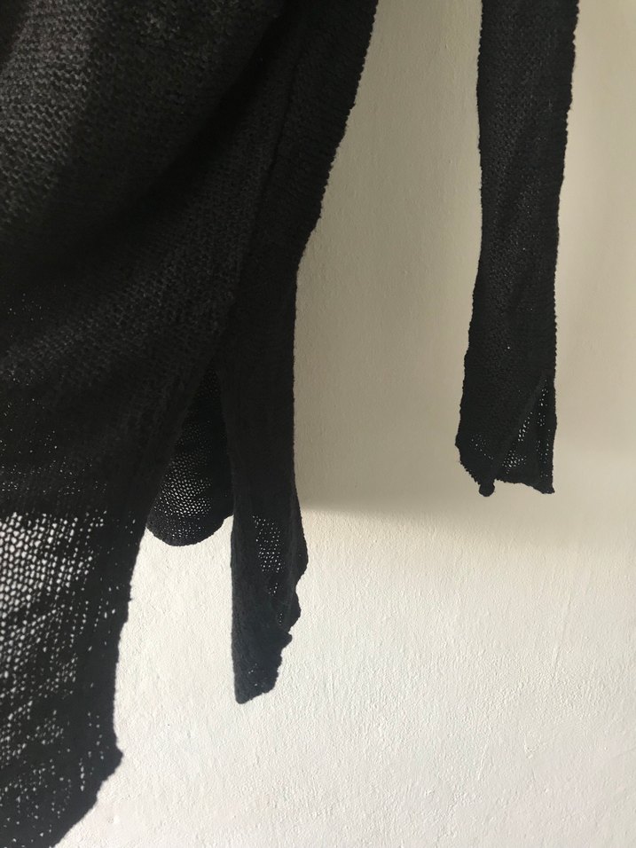 Siyah Zara asimetrik  Kadın Kazak - Görsel 2