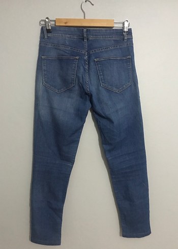 H&M Mavi Kadın Denim Dar Kesim Jean - Görsel 3