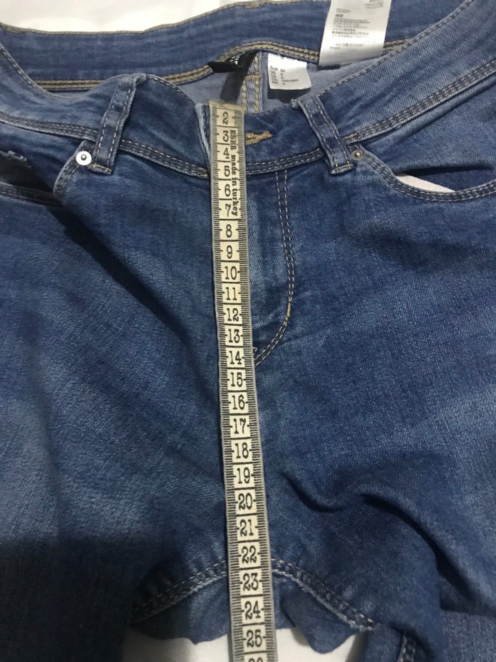 H&M Mavi Kadın Denim Dar Kesim Jean - Görsel 5