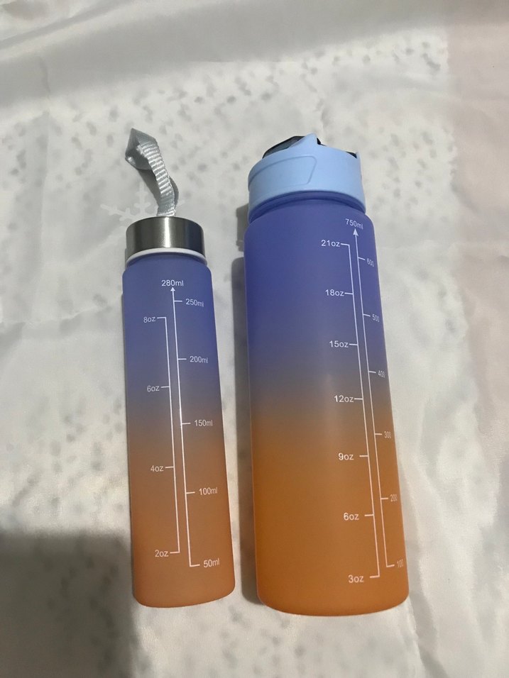 Renkli 2li motivasyon matara seti - Görsel 3