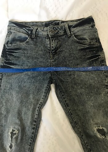 Gri Denim Kadın Pantolon - Görsel 7