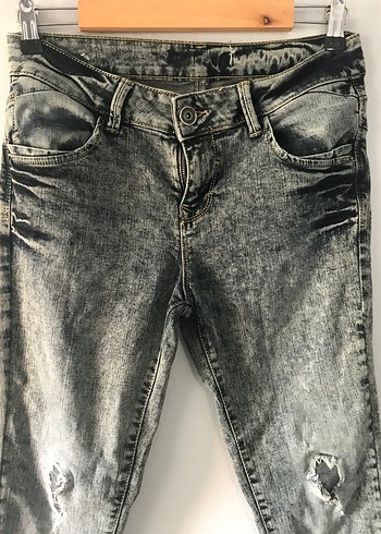 Gri Denim Kadın Pantolon - Görsel 3