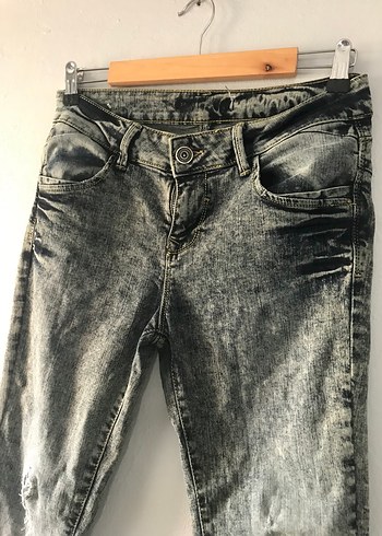 Gri Denim Kadın Pantolon - Görsel 2