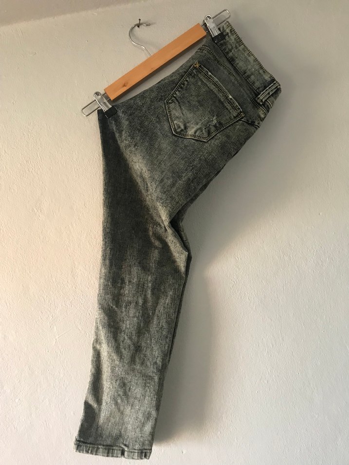 Gri Denim Kadın Pantolon - Görsel 5