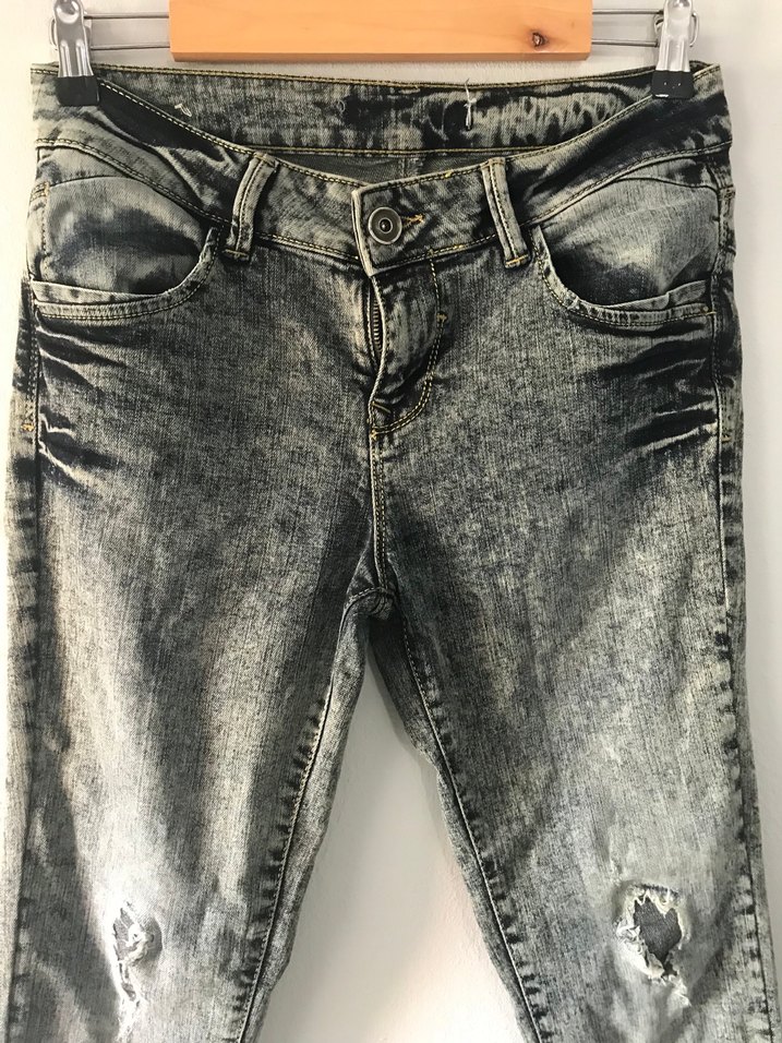 Gri Denim Kadın Pantolon - Görsel 3