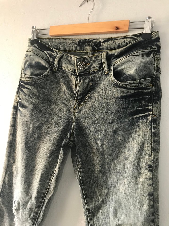 Gri Denim Kadın Pantolon - Görsel 2