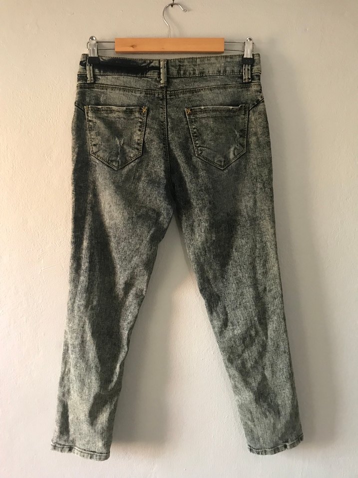 Gri Denim Kadın Pantolon - Görsel 4