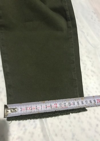 Haki yandan cepli pantolon 46 - Görsel 6