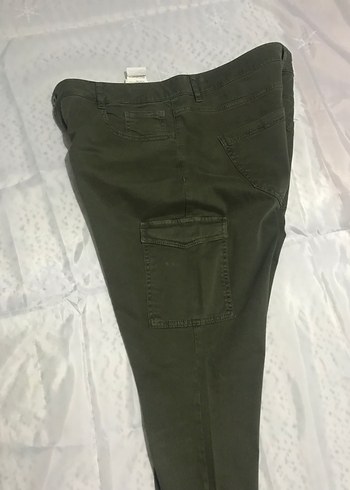 Haki yandan cepli pantolon 46 - Görsel 2
