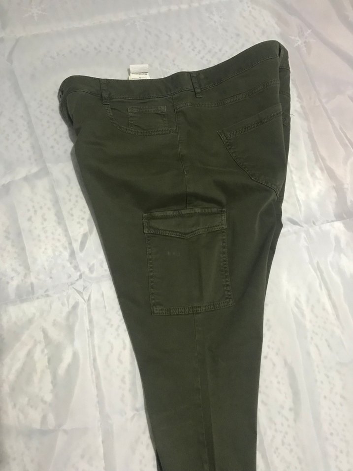 Haki yandan cepli pantolon 46 - Görsel 2