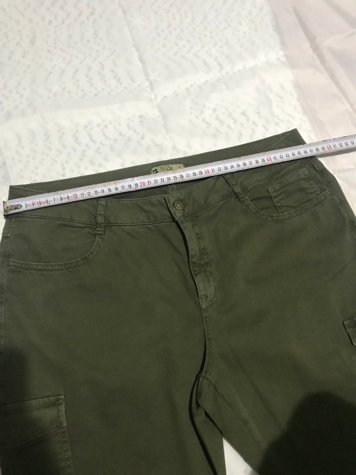 Haki yandan cepli pantolon 46 - Görsel 5