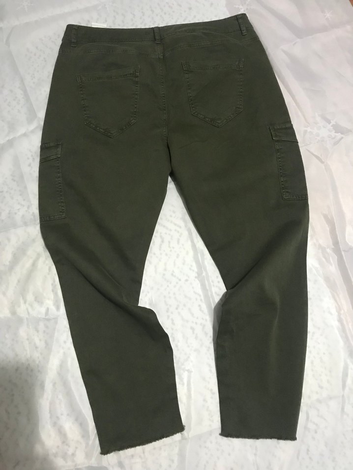 Haki yandan cepli pantolon 46 - Görsel 4