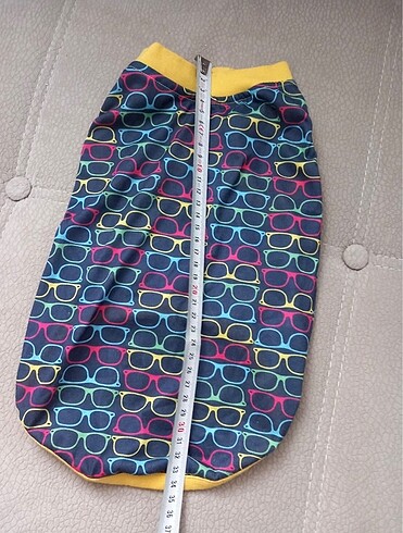 Gözlük desenli kedi elbisesi - Görsel 4