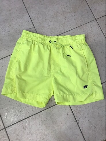 Bad bear neon yeşil şort mayo