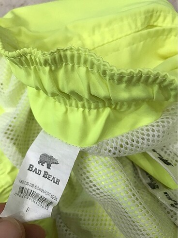 s Beden Bad bear neon yeşil şort mayo