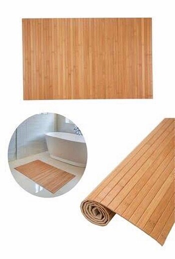 Diğer 70*45 ebatında bambo banyo matı