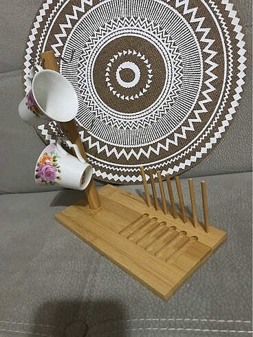 Ikea Bambu fincan askılığı ve aparat