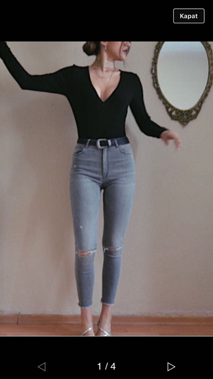Zara woman jean yüksek bel