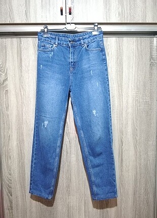 Zara mom jean top Shop