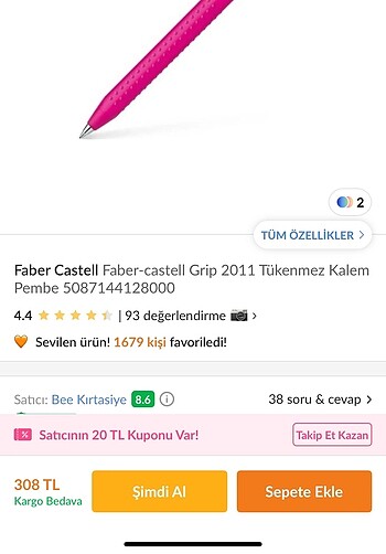  Beden Faber castel uçlu kalem 0.7