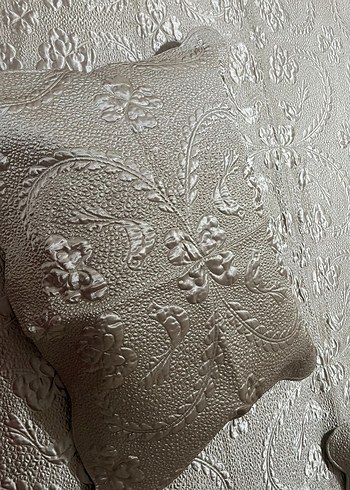 Bej Nakışlı Yatak Örtüsü - Görsel 5