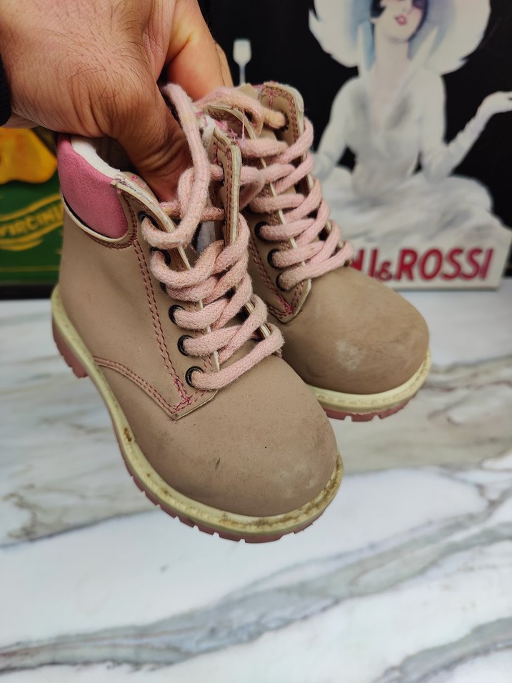 Bej Süet Kız Çocuk Botu LC Waikiki 25 numara - Görsel 2