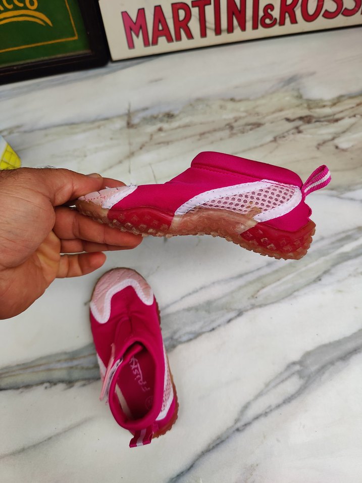 Kız Çocuk Pembe Cırtlı Avrupa 24 numara ayakkabı - Görsel 5