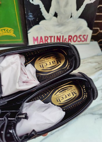 Marc ortopedik 36 numara Siyah Parlak Kadın Günlük Ayakkabı - Görsel 5