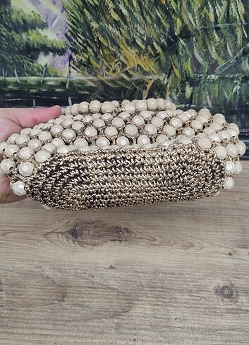 Çok eskilerden antika kadın çantası  - Görsel 5