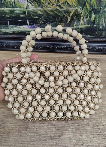 Çok eskilerden antika kadın çantası  - Görsel 7