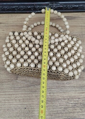 Çok eskilerden antika kadın çantası  - Görsel 9