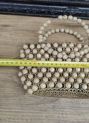 Çok eskilerden antika kadın çantası  - Görsel 10