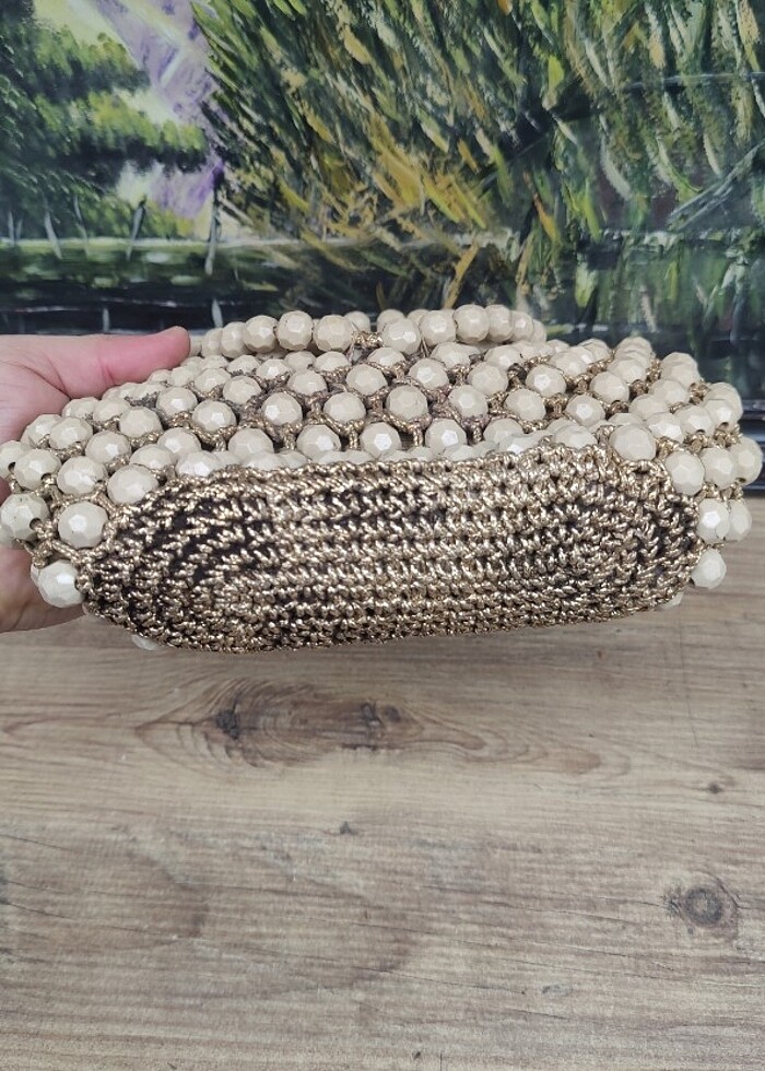 Çok eskilerden antika kadın çantası  - Görsel 5