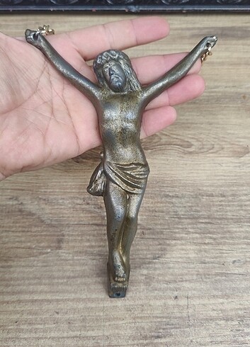 Avrupa döküm Nasıralı Hz İsa ikona  - Görsel 3