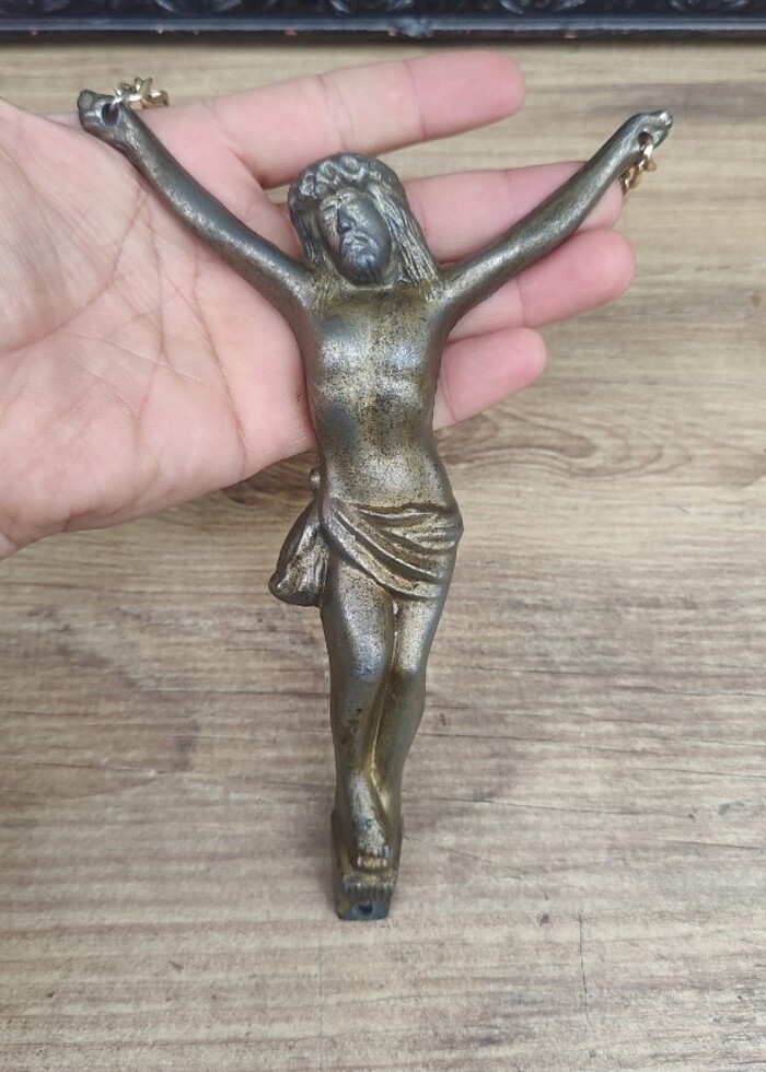 Avrupa döküm Nasıralı Hz İsa ikona  - Görsel 3