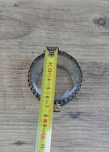 Fransız Bizote cam bronz çerçeve kasa mücevher kutusu  - Görsel 8