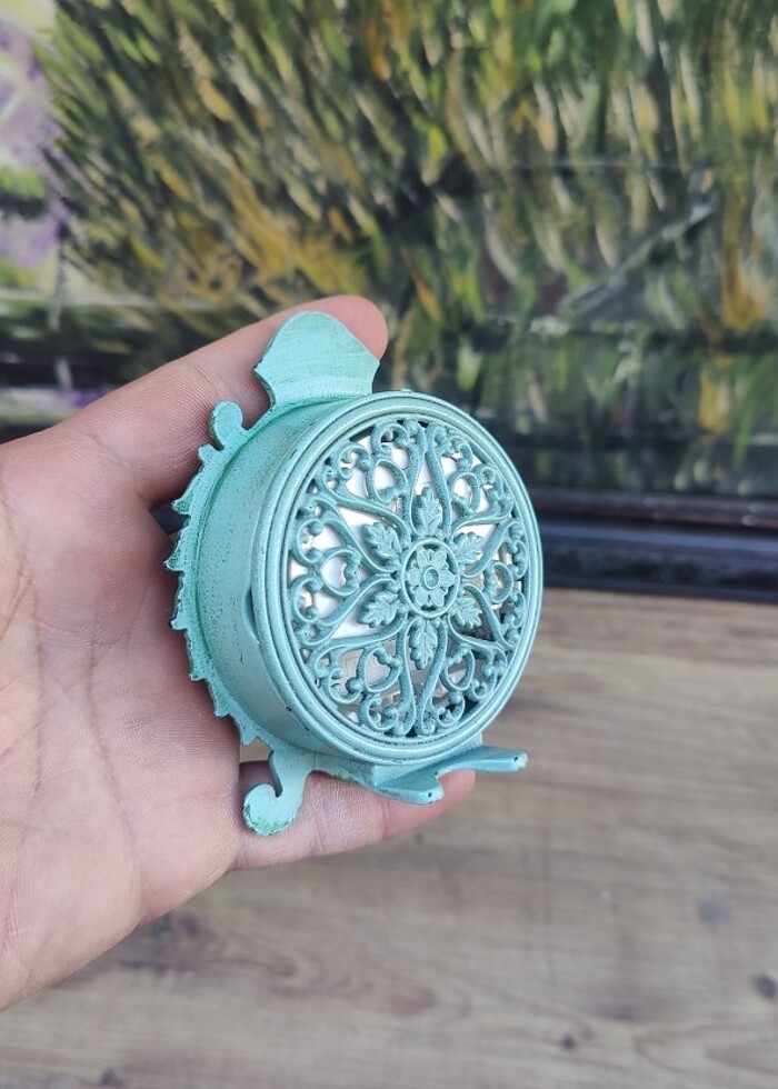 Avrupa metal kasa pilli masa saati  - Görsel 3