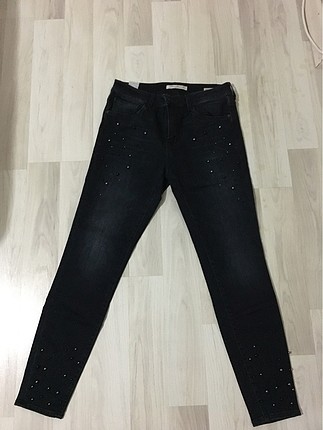 Mavi tess high-rise skinny