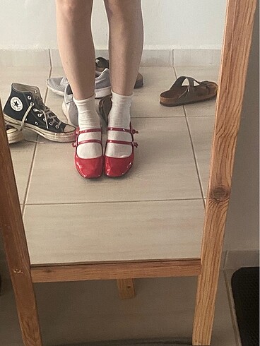 Pull&bear kırmızı mary jane