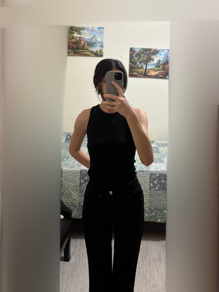 Zara Siyah Pantolon  Şık Kurtarıcı Parça - Görsel 2