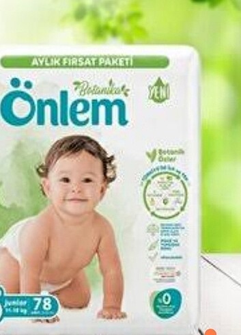 4 Beden: 7-18 kg Beden ÖNLEM BEBEK BEZİ