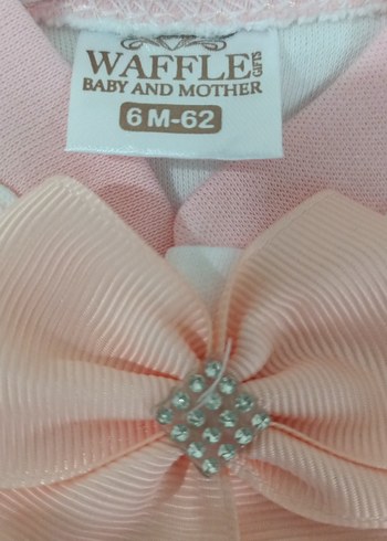 Dantel Detaylı Pembe Bebek Hastane Kıyafeti - Görsel 6