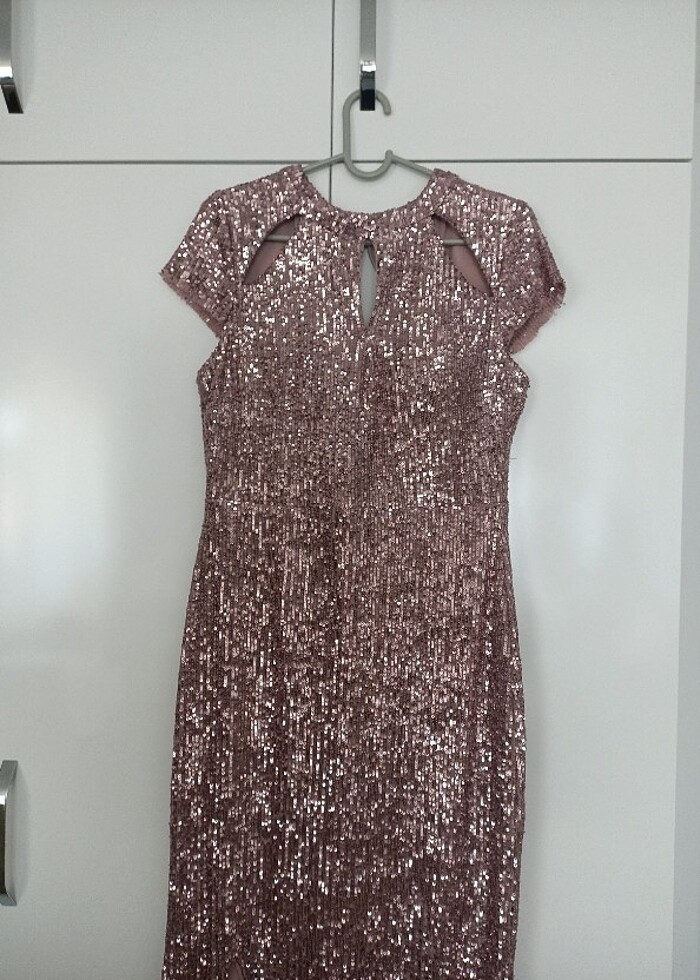 Palet midi boy elbise - Görsel 3