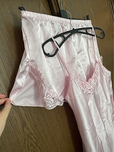 Diğer Saten Şortlu Pijama Set