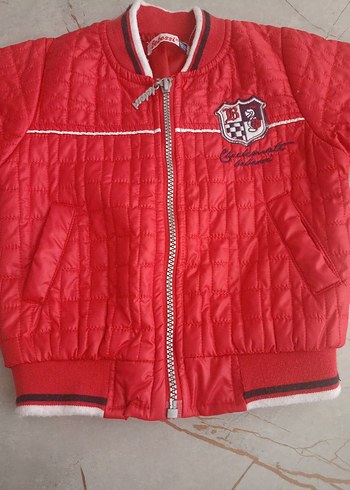 Kırmızı Fermuarlı Erkek Çocuk Mont bebessi marka - Görsel 2