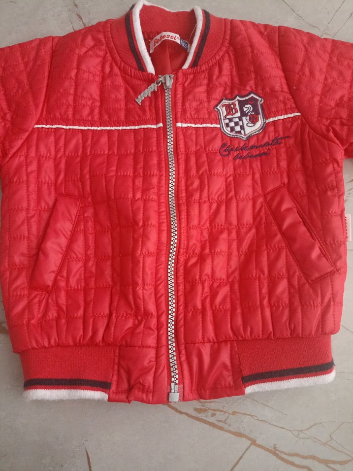 Kırmızı Fermuarlı Erkek Çocuk Mont bebessi marka - Görsel 2