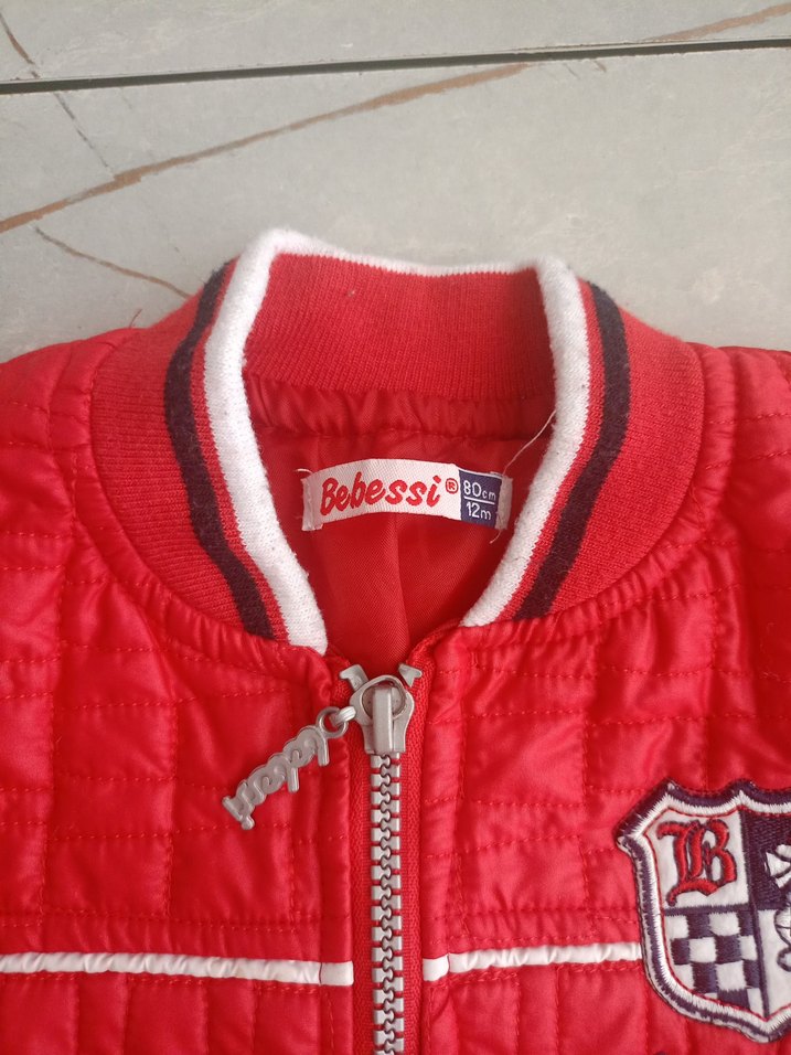 Kırmızı Fermuarlı Erkek Çocuk Mont bebessi marka - Görsel 3