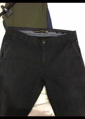 Siyah Kemerli Regular Fit Erkek Kot Pantolon