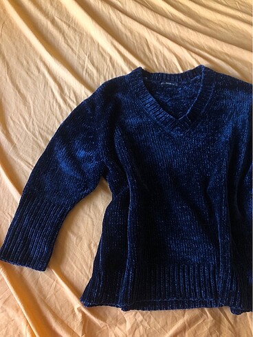 Zara lacivert oversize kazak